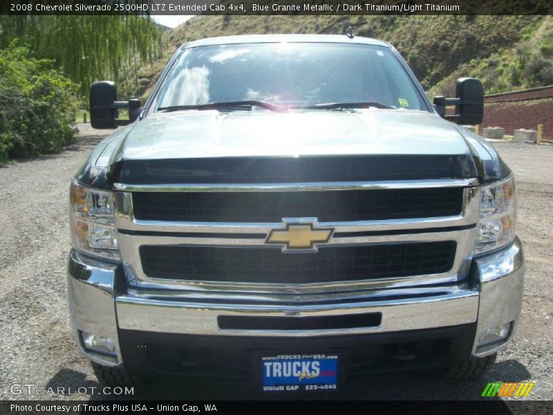 Blue Granite Metallic / Dark Titanium/Light Titanium 2008 Chevrolet Silverado 2500HD LTZ Extended Cab 4x4