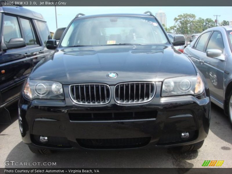 Jet Black / Grey 2006 BMW X3 3.0i