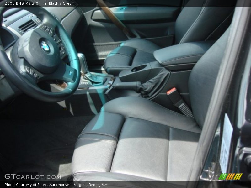 Jet Black / Grey 2006 BMW X3 3.0i
