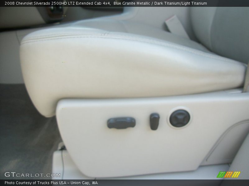 Blue Granite Metallic / Dark Titanium/Light Titanium 2008 Chevrolet Silverado 2500HD LTZ Extended Cab 4x4