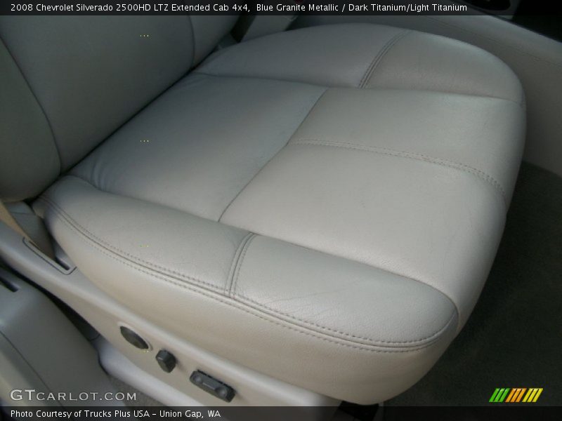 Blue Granite Metallic / Dark Titanium/Light Titanium 2008 Chevrolet Silverado 2500HD LTZ Extended Cab 4x4
