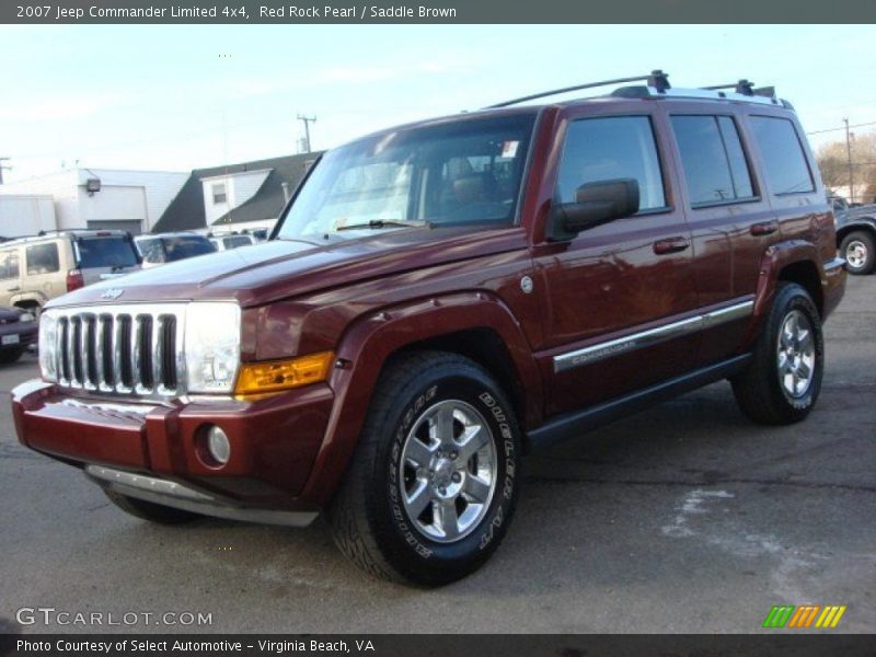 Red Rock Pearl / Saddle Brown 2007 Jeep Commander Limited 4x4
