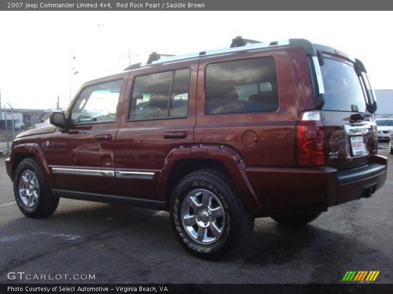 Red Rock Pearl / Saddle Brown 2007 Jeep Commander Limited 4x4