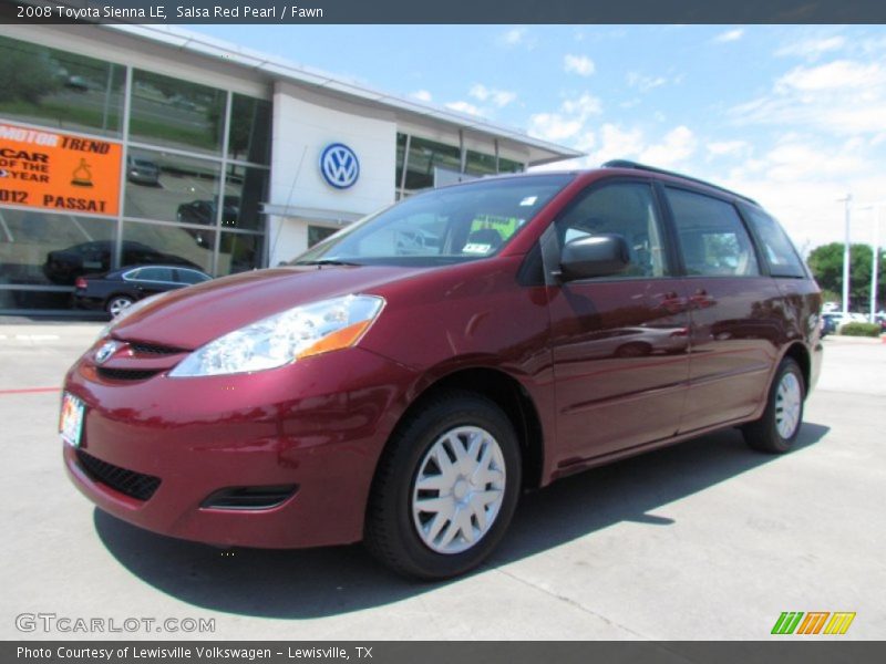 Salsa Red Pearl / Fawn 2008 Toyota Sienna LE