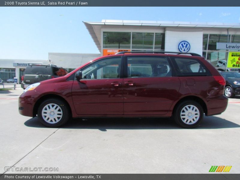 Salsa Red Pearl / Fawn 2008 Toyota Sienna LE