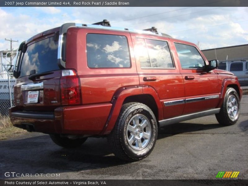 Red Rock Pearl / Saddle Brown 2007 Jeep Commander Limited 4x4