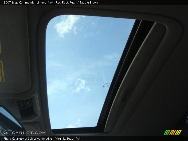 Red Rock Pearl / Saddle Brown 2007 Jeep Commander Limited 4x4