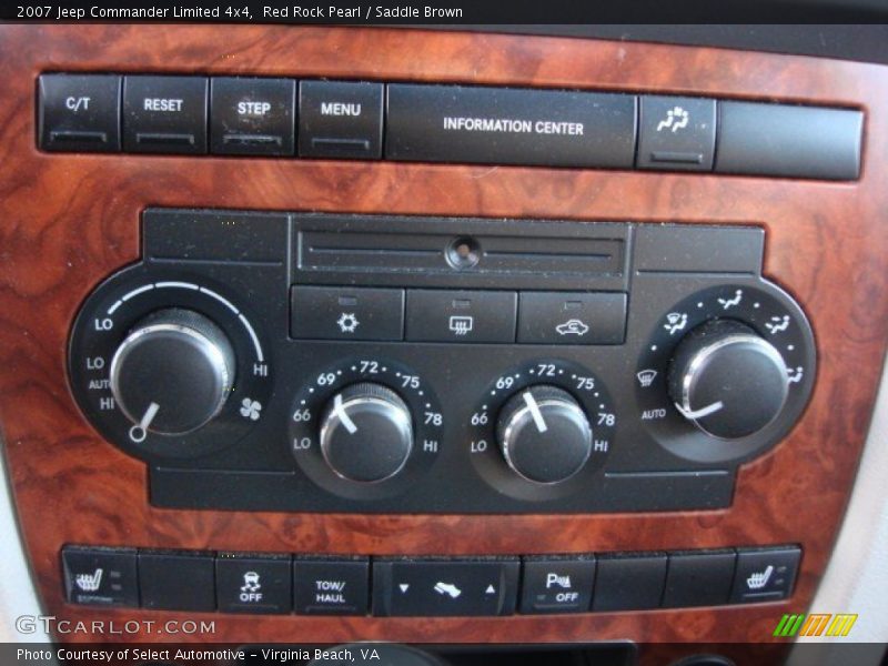 Red Rock Pearl / Saddle Brown 2007 Jeep Commander Limited 4x4