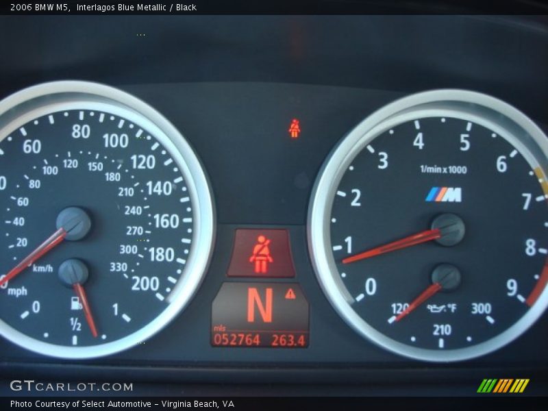 Interlagos Blue Metallic / Black 2006 BMW M5