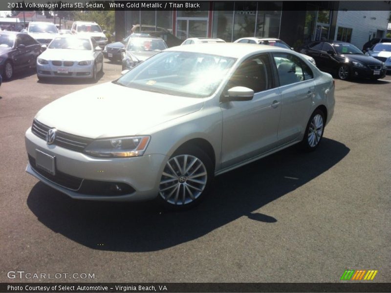 White Gold Metallic / Titan Black 2011 Volkswagen Jetta SEL Sedan