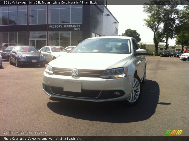 White Gold Metallic / Titan Black 2011 Volkswagen Jetta SEL Sedan