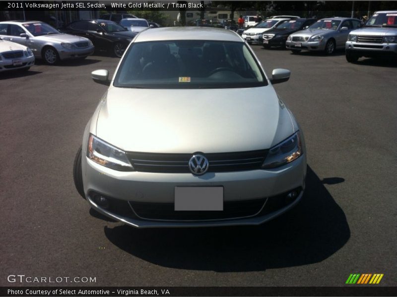 White Gold Metallic / Titan Black 2011 Volkswagen Jetta SEL Sedan