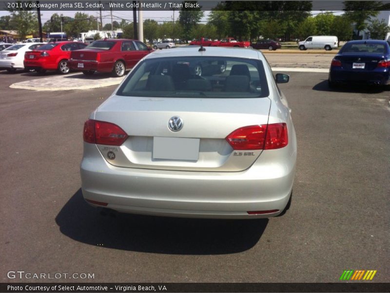 White Gold Metallic / Titan Black 2011 Volkswagen Jetta SEL Sedan