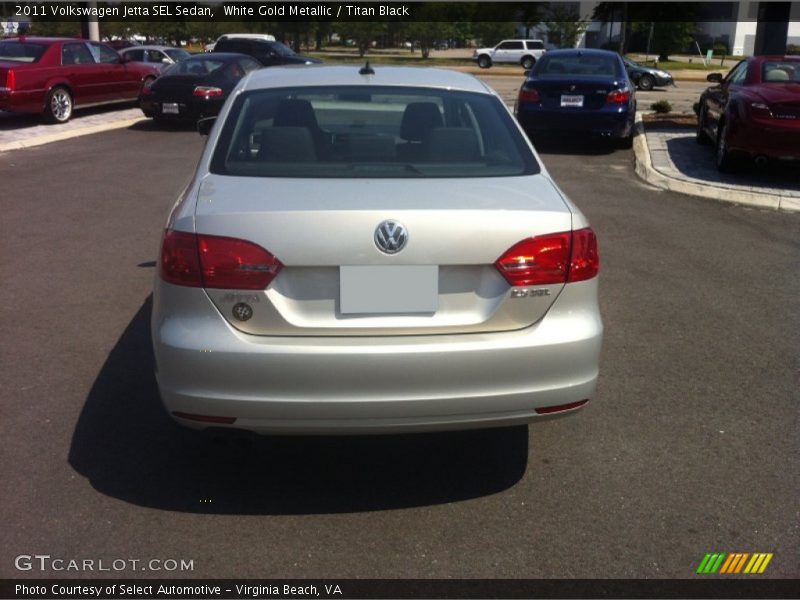 White Gold Metallic / Titan Black 2011 Volkswagen Jetta SEL Sedan