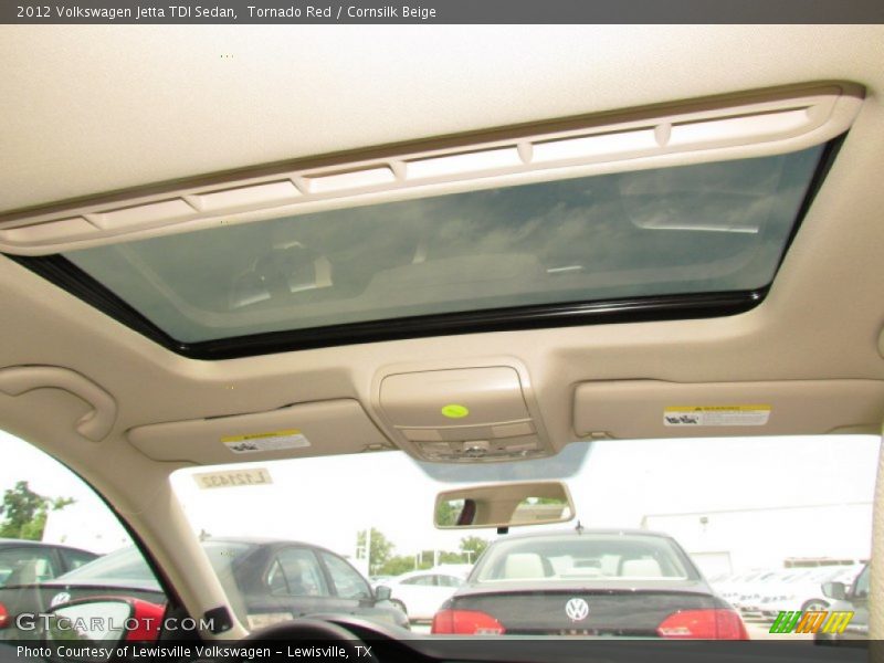 Tornado Red / Cornsilk Beige 2012 Volkswagen Jetta TDI Sedan