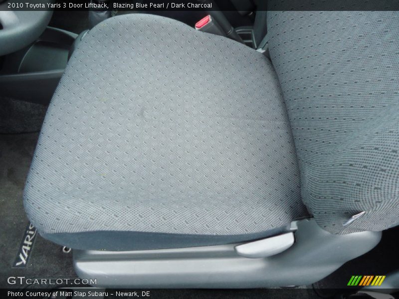 Blazing Blue Pearl / Dark Charcoal 2010 Toyota Yaris 3 Door Liftback