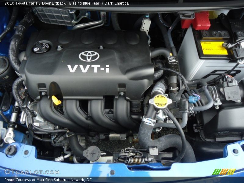 Blazing Blue Pearl / Dark Charcoal 2010 Toyota Yaris 3 Door Liftback