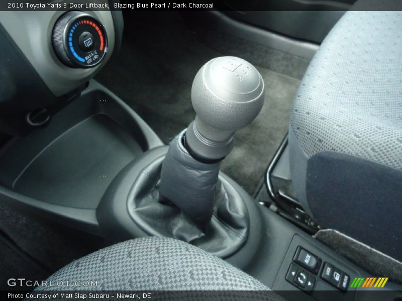 Blazing Blue Pearl / Dark Charcoal 2010 Toyota Yaris 3 Door Liftback