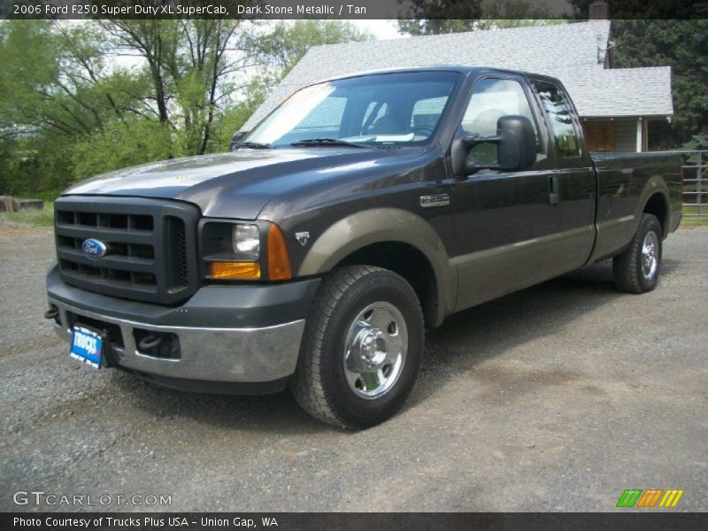 Dark Stone Metallic / Tan 2006 Ford F250 Super Duty XL SuperCab