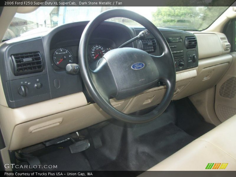 Dark Stone Metallic / Tan 2006 Ford F250 Super Duty XL SuperCab
