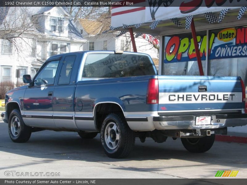 Catalina Blue Metallic / Blue 1992 Chevrolet C/K C1500 Extended Cab