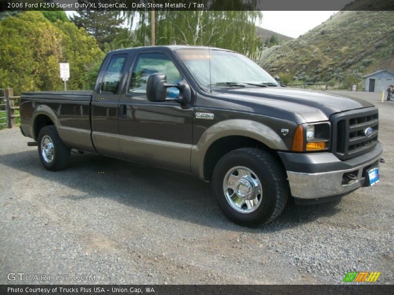 Dark Stone Metallic / Tan 2006 Ford F250 Super Duty XL SuperCab