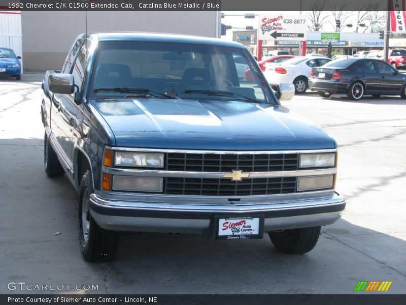 Catalina Blue Metallic / Blue 1992 Chevrolet C/K C1500 Extended Cab