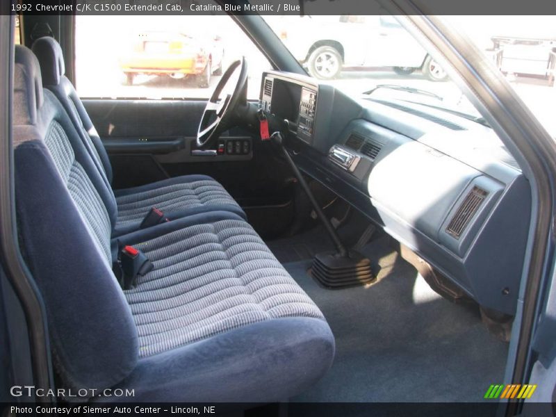 Catalina Blue Metallic / Blue 1992 Chevrolet C/K C1500 Extended Cab