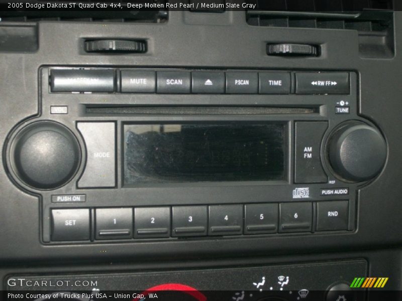 Deep Molten Red Pearl / Medium Slate Gray 2005 Dodge Dakota ST Quad Cab 4x4