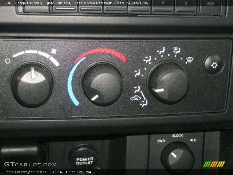 Deep Molten Red Pearl / Medium Slate Gray 2005 Dodge Dakota ST Quad Cab 4x4