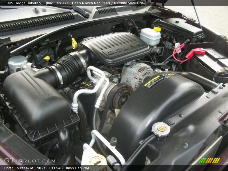 Deep Molten Red Pearl / Medium Slate Gray 2005 Dodge Dakota ST Quad Cab 4x4