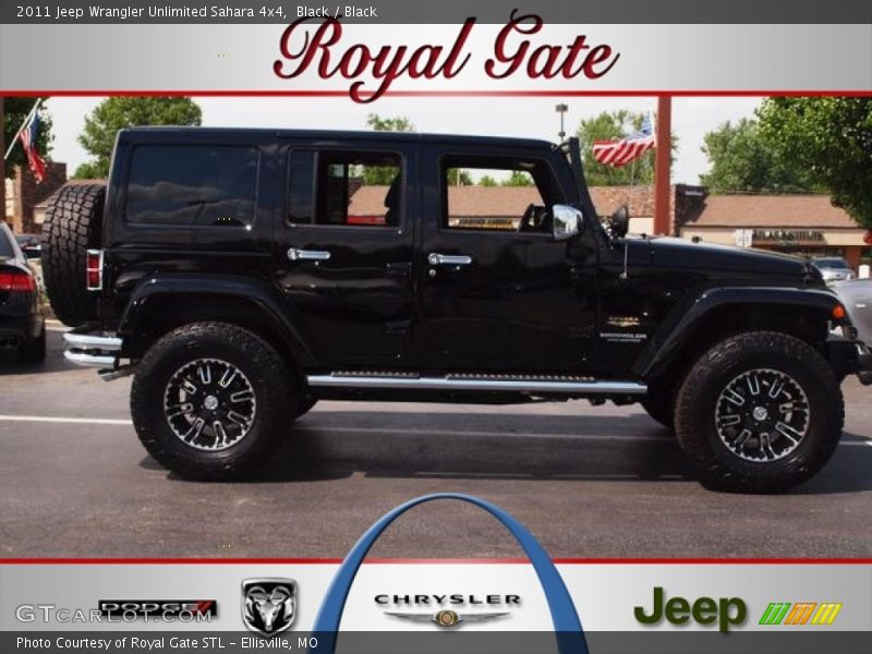 Black / Black 2011 Jeep Wrangler Unlimited Sahara 4x4