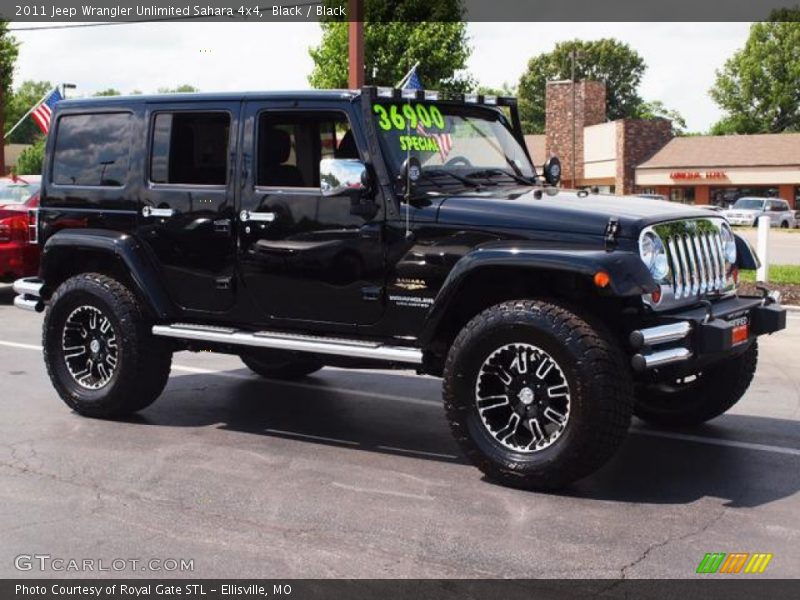 Black / Black 2011 Jeep Wrangler Unlimited Sahara 4x4