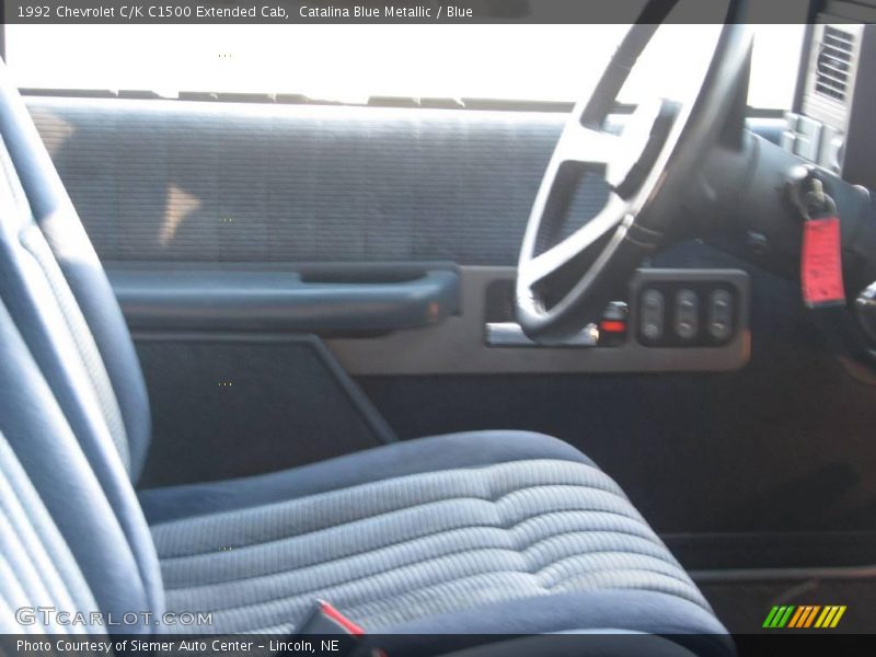 Catalina Blue Metallic / Blue 1992 Chevrolet C/K C1500 Extended Cab