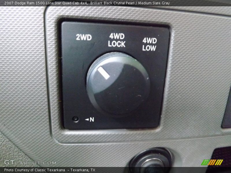 Brilliant Black Crystal Pearl / Medium Slate Gray 2007 Dodge Ram 1500 Lone Star Quad Cab 4x4