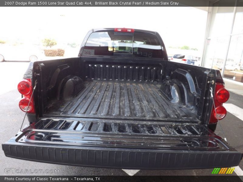 Brilliant Black Crystal Pearl / Medium Slate Gray 2007 Dodge Ram 1500 Lone Star Quad Cab 4x4