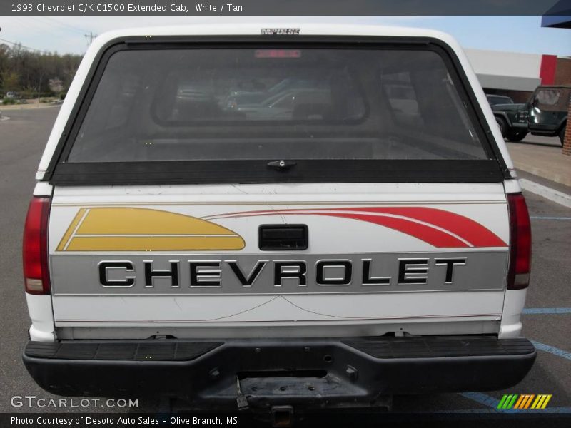 White / Tan 1993 Chevrolet C/K C1500 Extended Cab