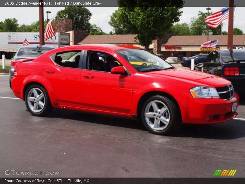 Tor Red / Dark Slate Gray 2009 Dodge Avenger R/T