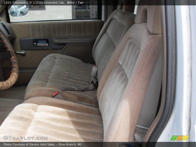 White / Tan 1993 Chevrolet C/K C1500 Extended Cab