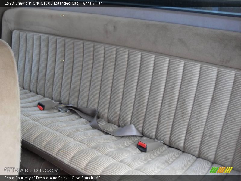 White / Tan 1993 Chevrolet C/K C1500 Extended Cab