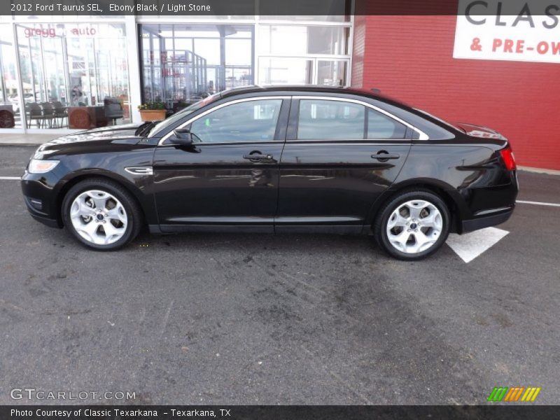 Ebony Black / Light Stone 2012 Ford Taurus SEL