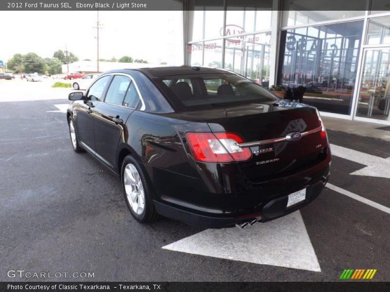 Ebony Black / Light Stone 2012 Ford Taurus SEL