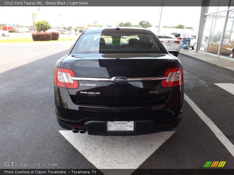 Ebony Black / Light Stone 2012 Ford Taurus SEL