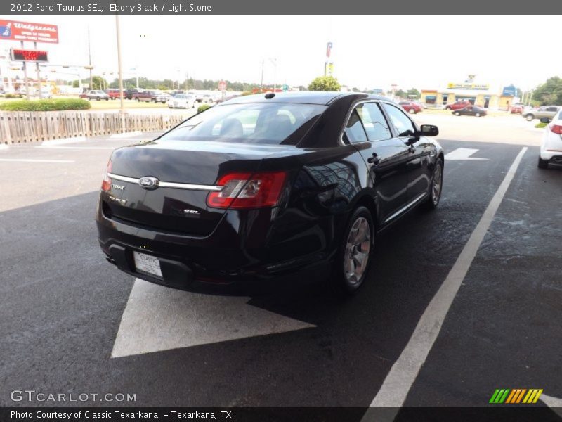 Ebony Black / Light Stone 2012 Ford Taurus SEL