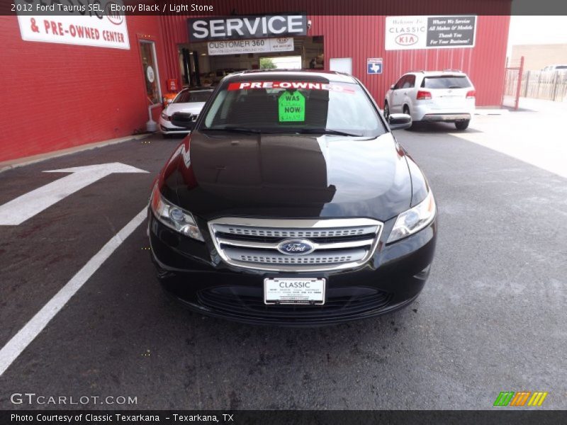 Ebony Black / Light Stone 2012 Ford Taurus SEL
