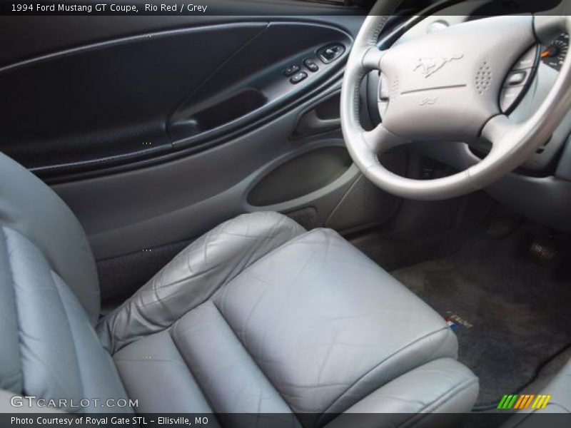 Rio Red / Grey 1994 Ford Mustang GT Coupe
