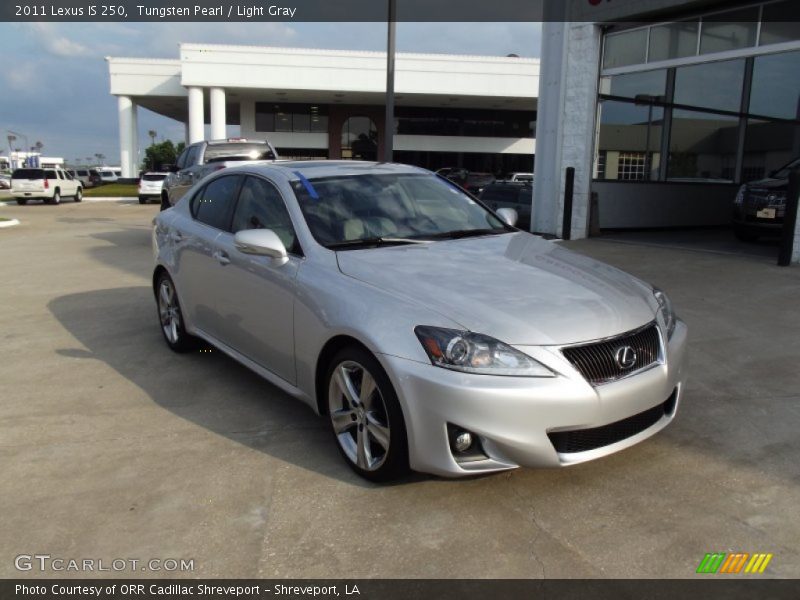 Tungsten Pearl / Light Gray 2011 Lexus IS 250