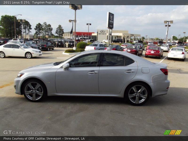Tungsten Pearl / Light Gray 2011 Lexus IS 250