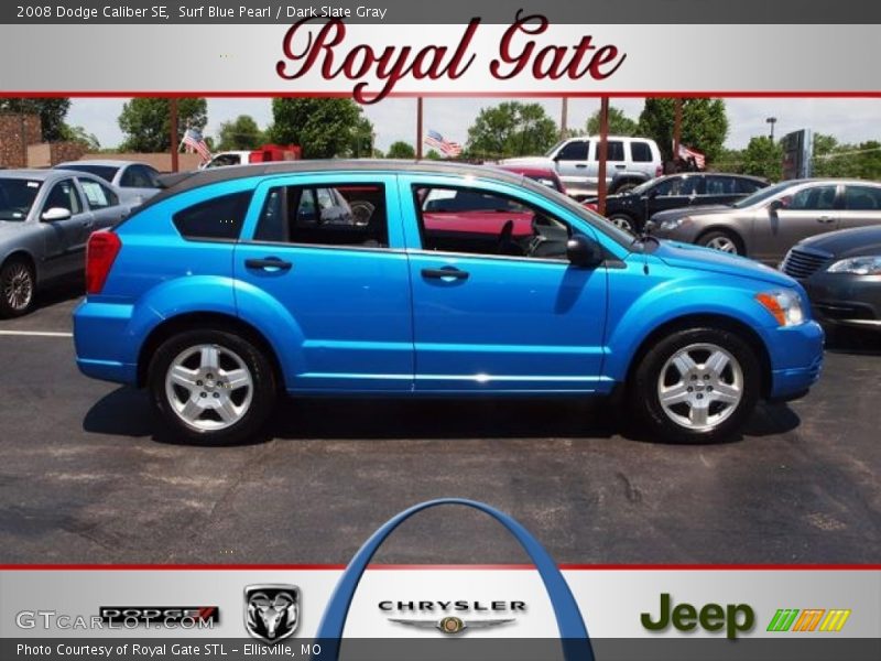 Surf Blue Pearl / Dark Slate Gray 2008 Dodge Caliber SE