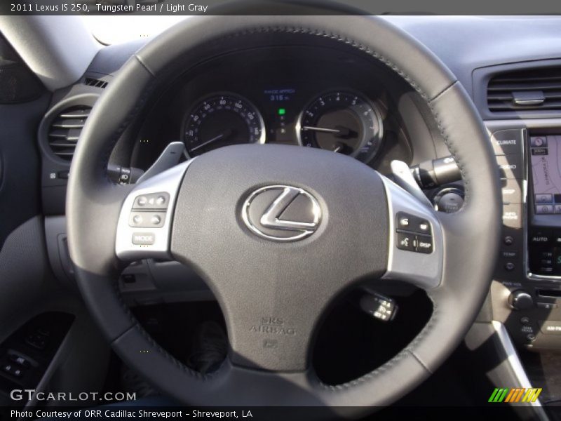 Tungsten Pearl / Light Gray 2011 Lexus IS 250